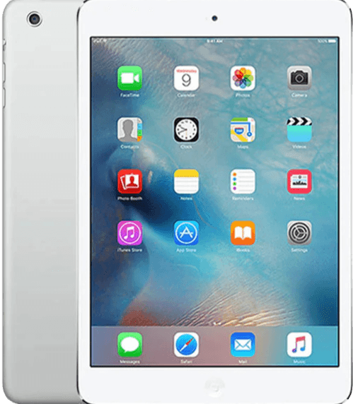 iPad mini 2 (2013) – front, bagside og sideprofil