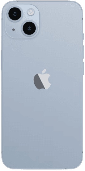 iPhone 14 – front, bagside og sideprofil