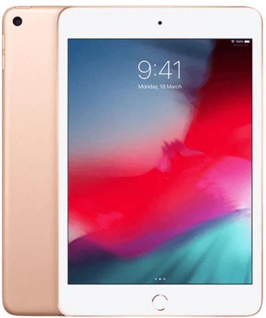 iPad mini 4 (2015) – front, bagside og sideprofil